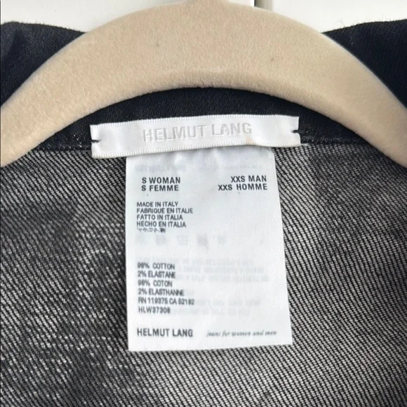 Helmut lang Black Denim Jacket - Picture 2 of 5
